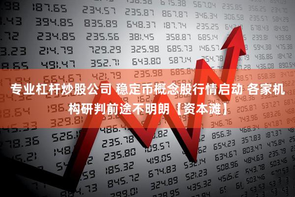 专业杠杆炒股公司 稳定币概念股行情启动 各家机构研判前途不明朗【资本滩】